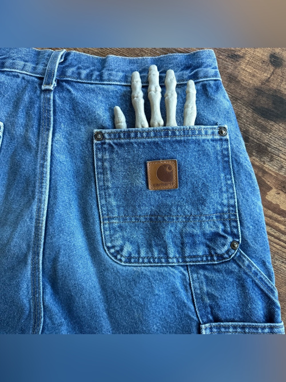 Carhartt B73 DST Double Knee Denim Workwear Utility Jeans ~ Size 29 x 31 - Picture 8 of 9